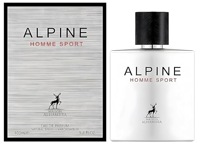 Lattafa ALHAMBRA ALPINE HOMME SPORT EAU DE PARFUM 100ml | LUXURY LONG LASTING FRAGRANCE | PREMIUM IMPORTED FRAGRANCE SCENT FOR MEN AND WOMEN | PERFUME GIFT SET | ALL OCCASION (Pack of 1)