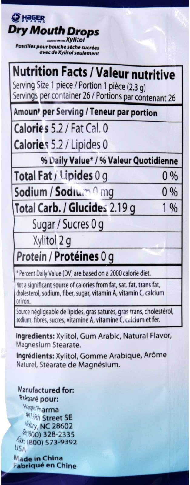Hager Pharma Dry Mouth Drops, Mint, 2 Ounce