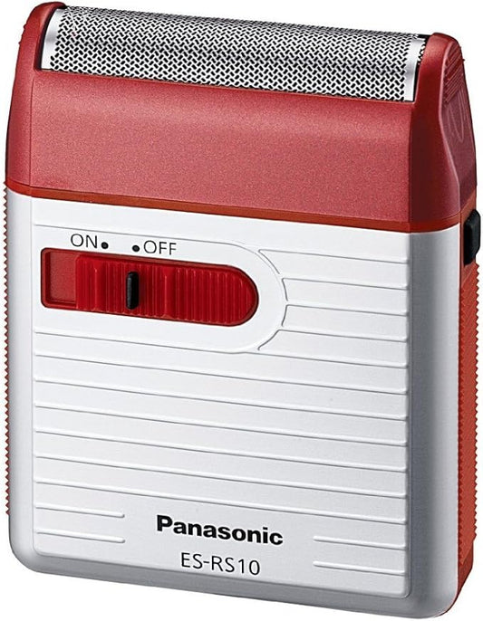 Panasonic Men's Shaver for Traveler ES-RS10-R Red | DC3V (2 x AA Alkaline) (Japan Model)