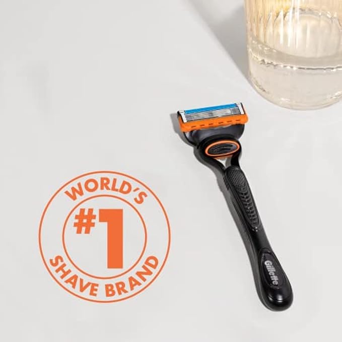 Gillette Fusion5 Razor Blade Refills for men- 12 Count – 5-Bladed with Lubrication Strip and Precision Trimmer