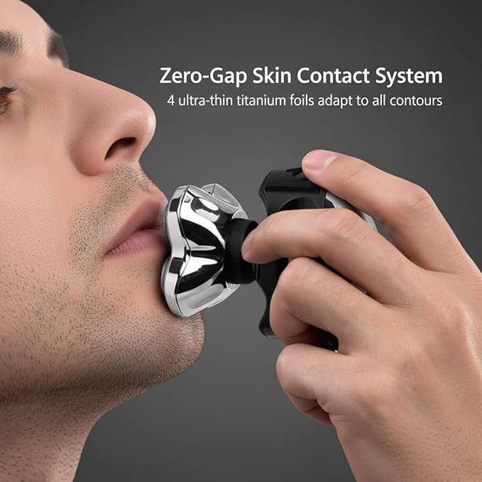 2Pack Professional Replacement Heads for Skull Shaver Pitbull Gold Pro, Silver PRO, Platinum PRO, Butterfly Kiss PRO, Diamond PRO Series… Floating 4 Heads for a Fast, Close and Smooth Shave