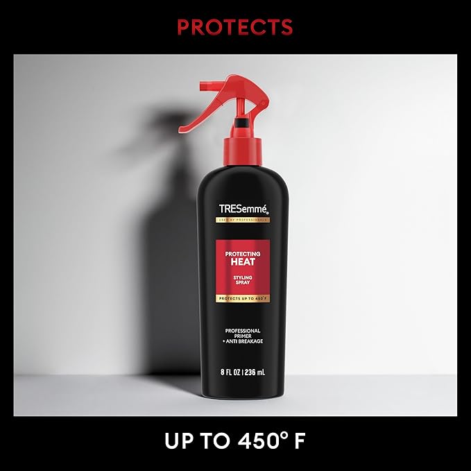 TRESemmé Styling Spray Pack of 6 Protecting Heat for Taming Frizz & Reducing Breakage, with Protection up to 450°, 8 Fl Oz