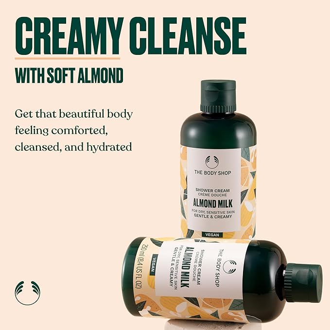 The Body Shop Almond Milk Shower Cream, 8.4 Ounce