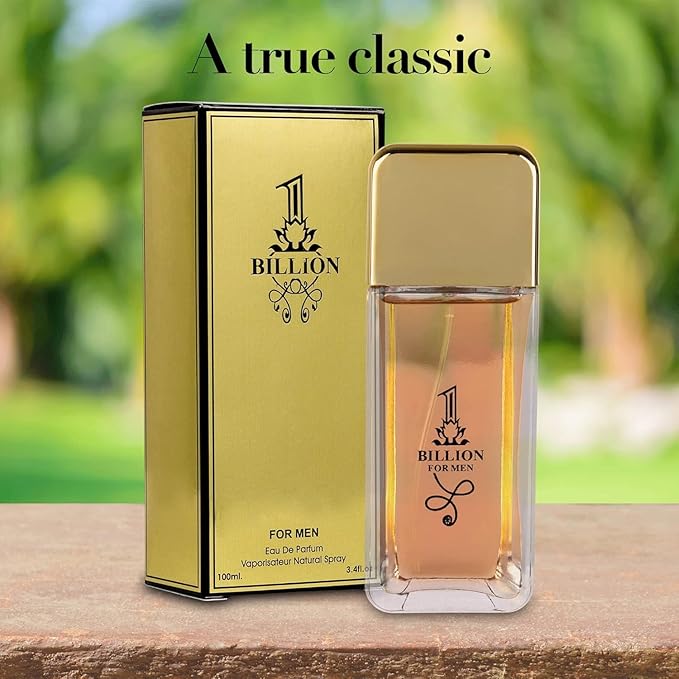 VALENTINE MILANO & 1 BILLION Cologne for Men Combo Pack Eau de Parfum Fragrance for Men 3.4oz/100ml, Natural Spray, Long Lasting (Pack of 2)