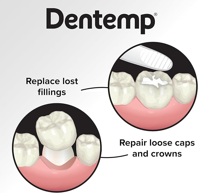 Dentemp Maximum Strength Loose Cap and Lost Filling Repair - Dental Repair Kit for Instant Pain Relief - Value Pack (Packaging May Vary)