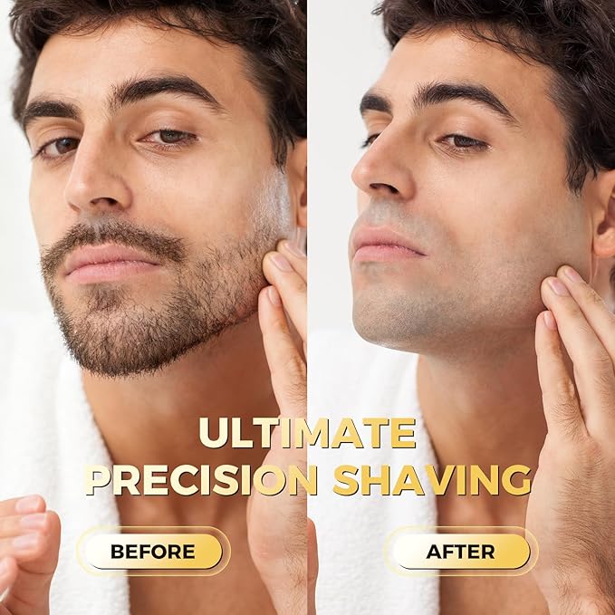 Ufree Foil Shavers for Men, Upgraded Electric Razor, Rechargeable Mens Shaver with 4 Floating Blades, LED Display USB-C Travel Razor Wet Dry Cordless Face Grooming Kit