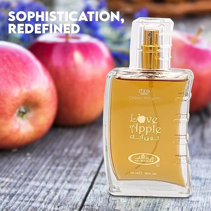 Love Apple Men’s Cologne - Fresh & Fruity with Eau De Toilette a Hint of Sophistication,Long-Lasting Scent Perfume for Men Elegant Bottle 3.4 Fl Oz Fragrance for Refined Occasions