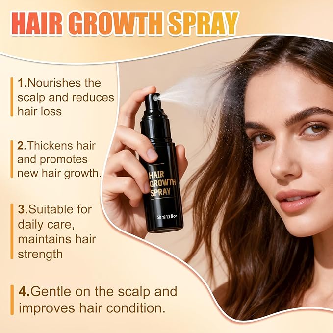 Hair Growth Spray,Hair Growth,Promotes Thicker, Fuller Hair For Women & Men – All Hair Types With Natural Ingredients(1PCS)