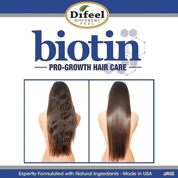 Difeel Elevated Pro-Growth Biotin Conditioner for Hair Growth 12 oz. - Paraben-Free Conditioner for Thin Hair