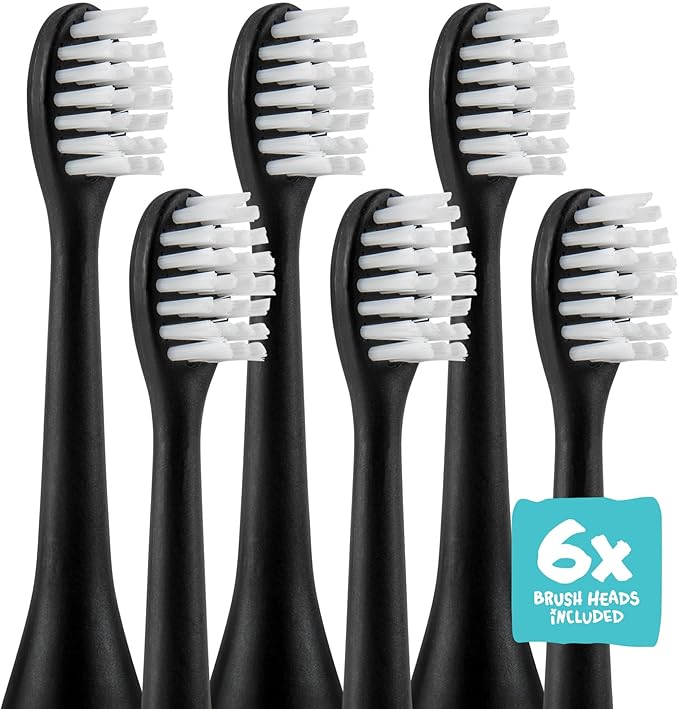 Made by Dentists Sonic X Electric Toothbrush – Rechargeable Kids Sonic Toothbrush, 8X Plaque Removal, 2 Speed Modes, 2-Minute Timer 6 Brush Heads Included, Tweens Ages 7+, Good Vibes Only Edition