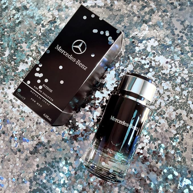 Mercedes-Benz - Intense - Eau De Toilette - Natural Spray for Men - Spicy and Aromatic Accords, 4 oz