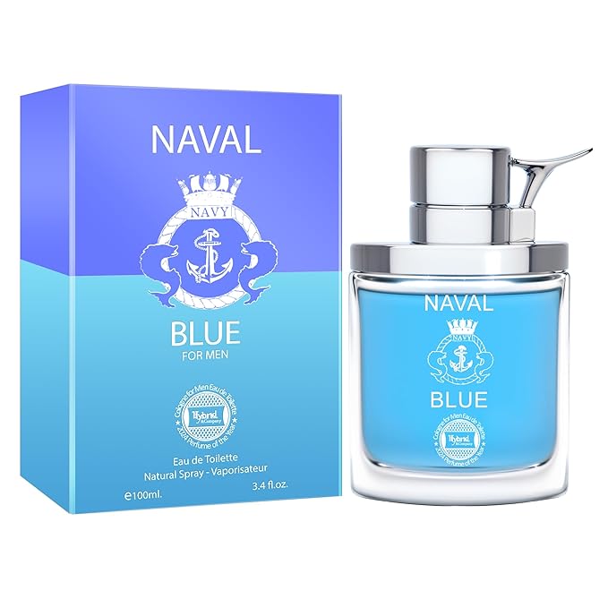 Hybrid & Company Naval blue For Men Eau De Toilette Vaporisateur Natural Spray 3.4 Fl Oz