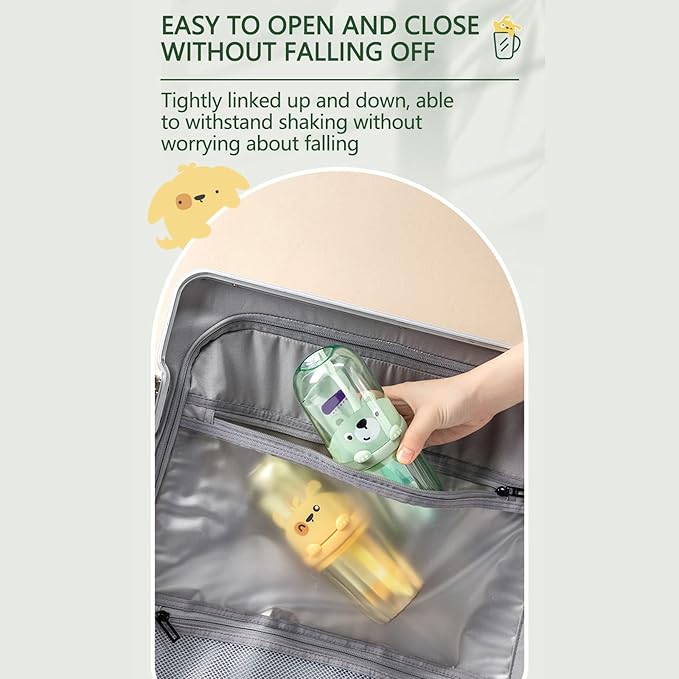 Cute Portable Toothbrush Holder Plastic Toothbrush Travel Case for Kids with Detachable Handle Multifuction Toothbrushes Toothpaste Storage Box Set for Camping Travel or Daily Use (Green)