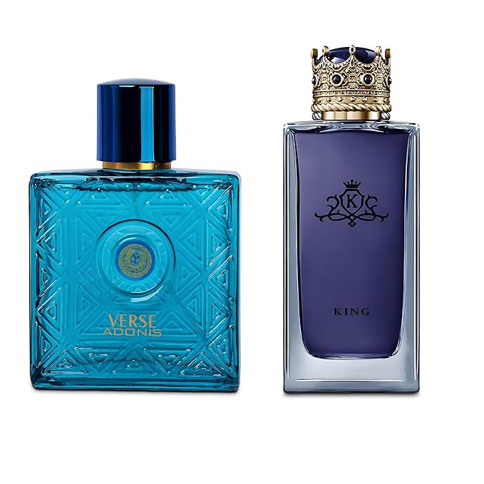 Verse Adonis&king Combo Men Cologne 3.4 Fl. Oz Men's Perfume Refreshing Combination of Woody Floral & Fruity Scents Eau De Parfum for Men Lasts All Day Best Gift for Any Occasion