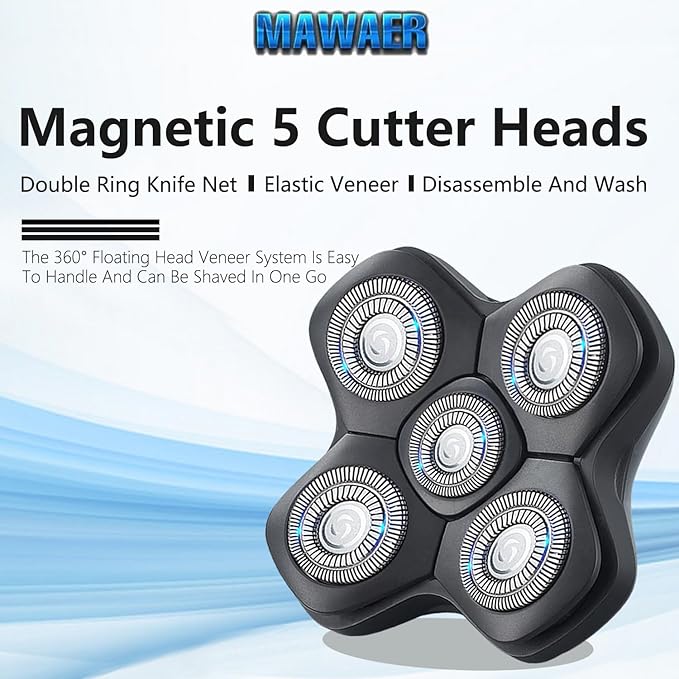 Universal Magnetic 5 Blade Replacement Heads for Freebird and Other Brands