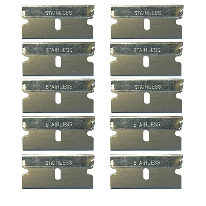 LiME LiNE Single Edge Razor Blades, Automotive Grade, Stainless Steel,10 Pack