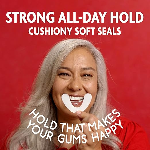 Sea Bond Secure Denture Adhesive Seals, Original Uppers, Zinc-Free, All-Day-Hold, Mess-Free, 15 Count (Pack of 1)