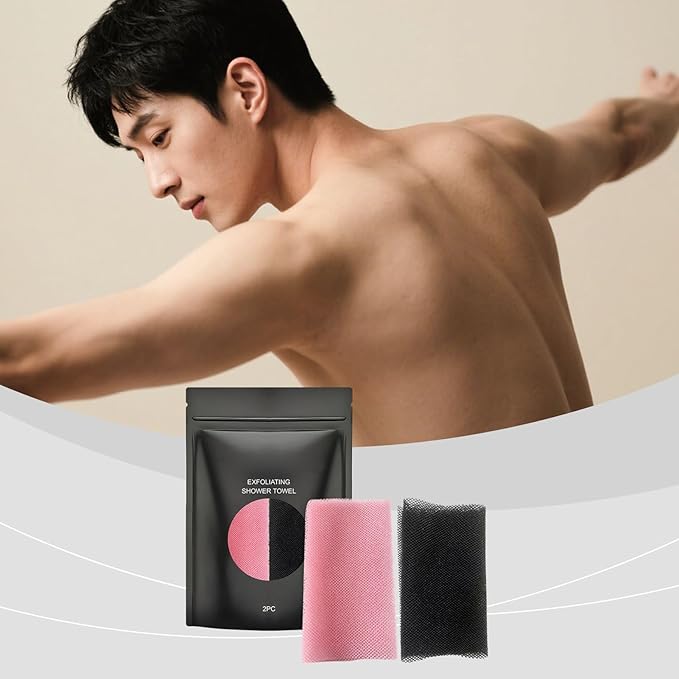 Bath Towels Set, Tear Resistant Body Cleansing Cloth, Rip Resistant Washcloth, Soft Absorbent Bath Accessory, Durable Personal Care Item, Practical Use for Adults Men Women Home Bathroom Shower