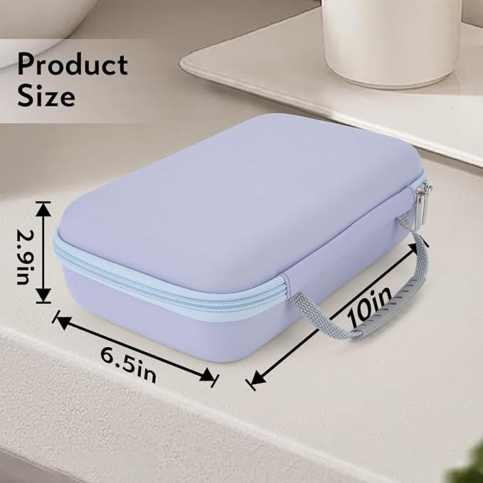 Water Flosser Travel Case, Portable Oral Irrigator Organizer, Sturdy Storage Case for Flosser, Electric Toothbrush, Toothpaste and Irrigator Accessories (Case Only) - Purple