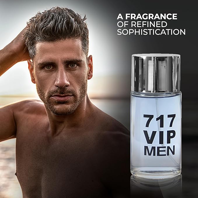 717 VIP Men's Cologne–Bold & Sophisticated Scent Perfume for Men With Citrus,Spice,And Woody Notes–Long Lasting Fragrance For All Occasions
