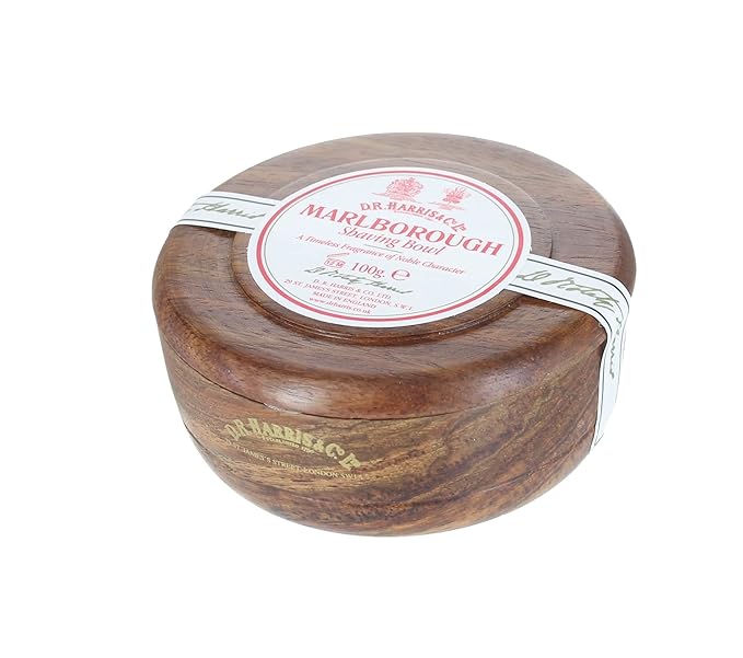 D.R. Harris Marlborough Shaving Soap in Mahogany Bowl
