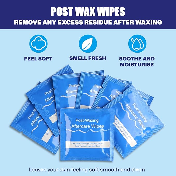 Nose Wax Kit, 120 g Wax, 30 Applicators,Nostril and Ears Hair Removal Kit for Men & Women,Includes 15 Balm Wipes and Mustache Guards etc. Lasts up to 6 Weeks