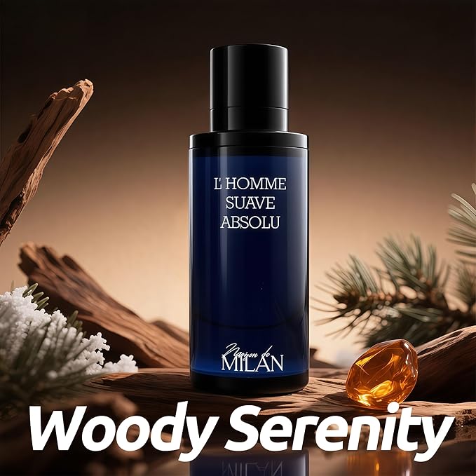 Men's Cologne Gift Set of 4(MilanValia&MLvincible&MDM&Lhomme) - 3.4 Fl Oz Each | Vanilla Bourbon, Leather & Amber Floral Fragrance | Luxury Eau de Toilette Quartet