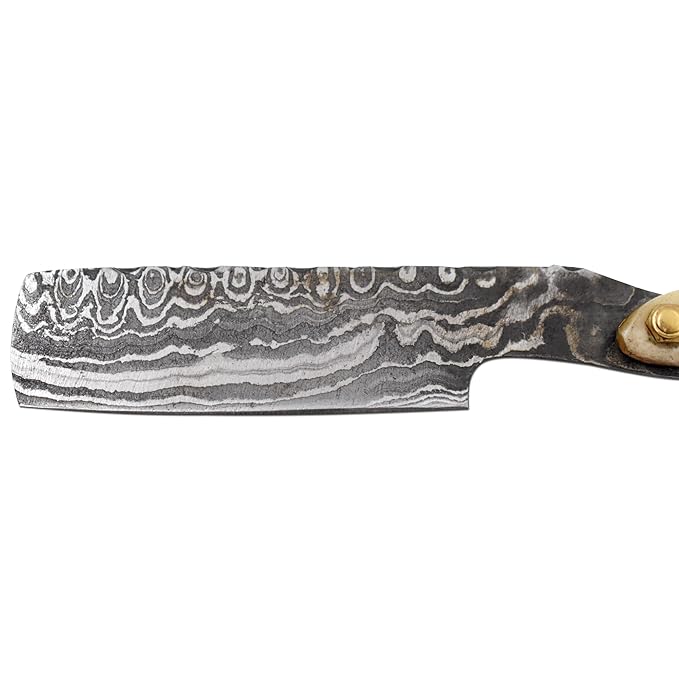 Straight Razor | Straight-Edge-Razor Sharp High Hardness Real Damascus Steel Cutthroat Straight Edge-Blade | Barber Razor
