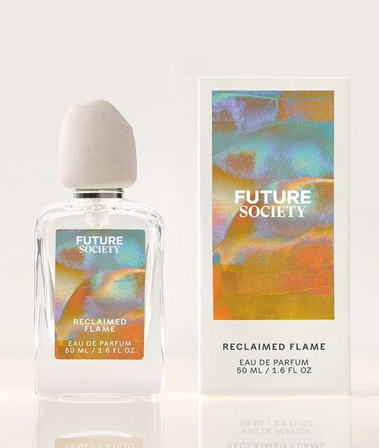 Future Society Reclaimed Flame Perfume - Rich Citrus Eau de Parfum with Notes of Bergamot, Grapefruit & Eucalyptus - Luxury Perfume Inspired by Africa's Wildflower - Modern Unisex Fragrance - 50ml