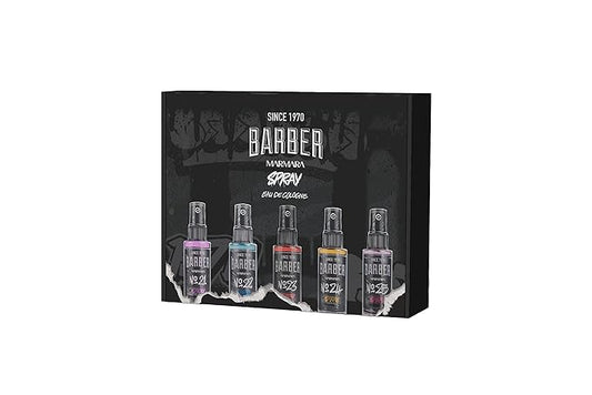 barber marmara Eau de Cologne Pump Spray Mens Graffiti After Shave Men's Fragrance Water Shaving Water Men Barber Men's Fragrances Body Spray Barbershop Travel Size (50 ml, Gift Set)