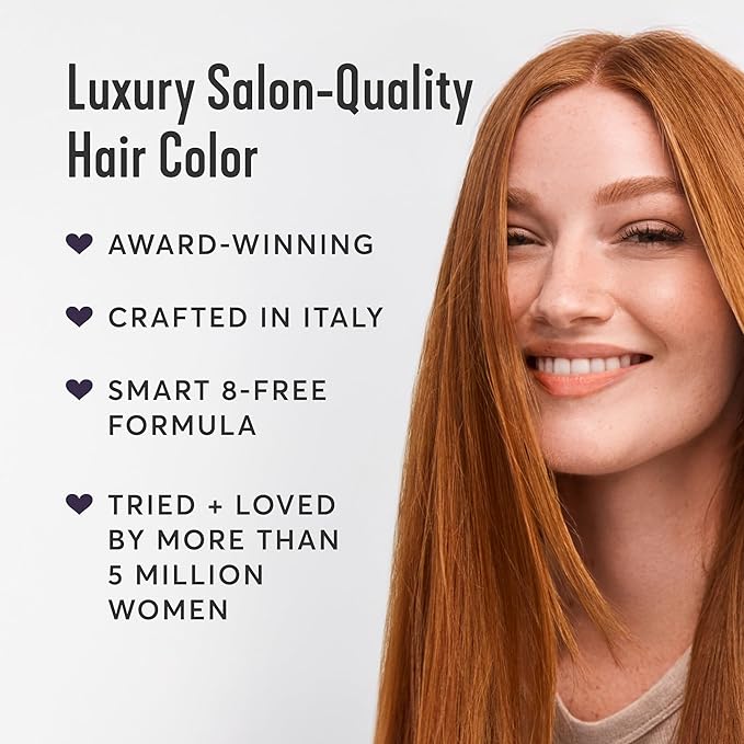 Madison Reed Radiant Hair Color Kit | 4VR Darkest Cool Sangria (Volterra Amethyst) for 100% Gray Hair Coverage | Salon Quality Permanent Hair Dye | PPD-Free & Ammonia-Free | (Packaging Varies) 1 Pack