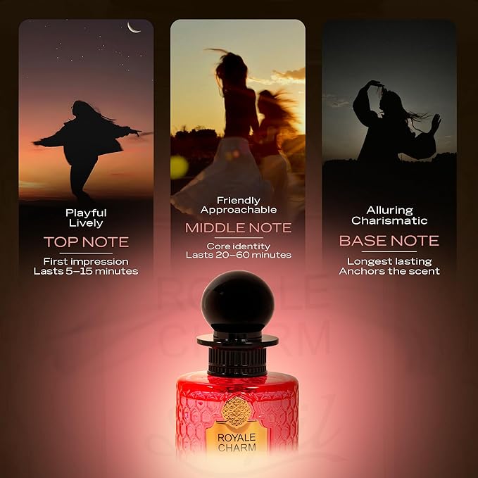 Sapil Royale Charm Eau de Parfum – Long Lasting Unisex Fruity Perfume | Citrus, Fig & Vanilla Notes | Fresh Sweet Elegant Fragrance | 3.4 oz / 100ml
