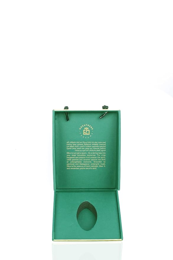 Greatness Reve Eau de Parfum - Unisex Perfume Bold and Nostalgic Scent - Long Lasting Perfume for Men and Women - Bergamot, Passion Fruit, Jasmine, Caramel, Patchouli - 100 ml