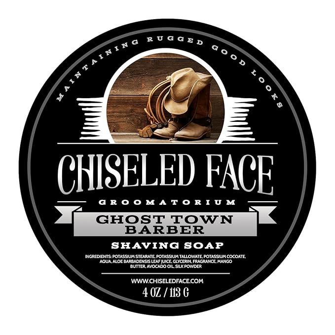 Ghost Town Barber - Handmade Luxury Shaving Soap from Chiseled Face Groomatorium