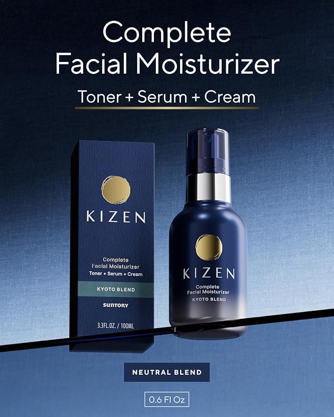 SUNTORY WELLNESS All-in-One | Face Moisturizer for Men | Anti Aging Face Cream for Men with Oak Extract | Anti Wrinkle Cream & Facial Moisturizer (Neutral Blend, 0.68 fl oz / 20ml)