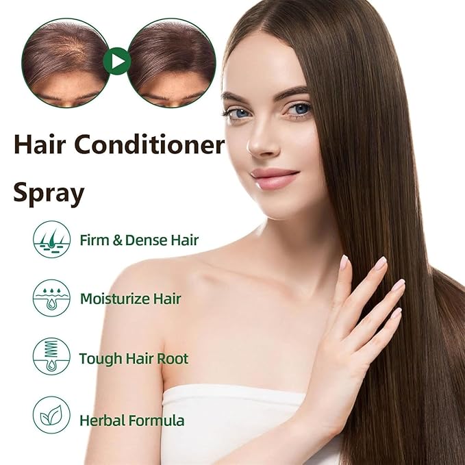Hair Conditioner Spray, Hair Growth Spray, Anti Detachment Nurturing Hair Liquid for Hair and Beard (2 Pcs)