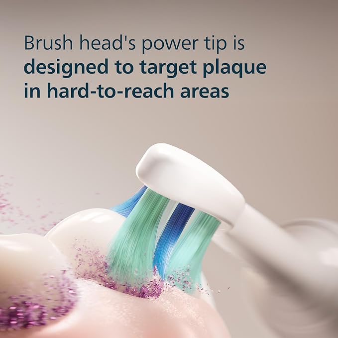 Philips Sonicare C2 Plaque Control - Genuine Replacement Electric Toothbrush Heads, White, 6 Pack Up to 18 Month Supply, HX9026/77