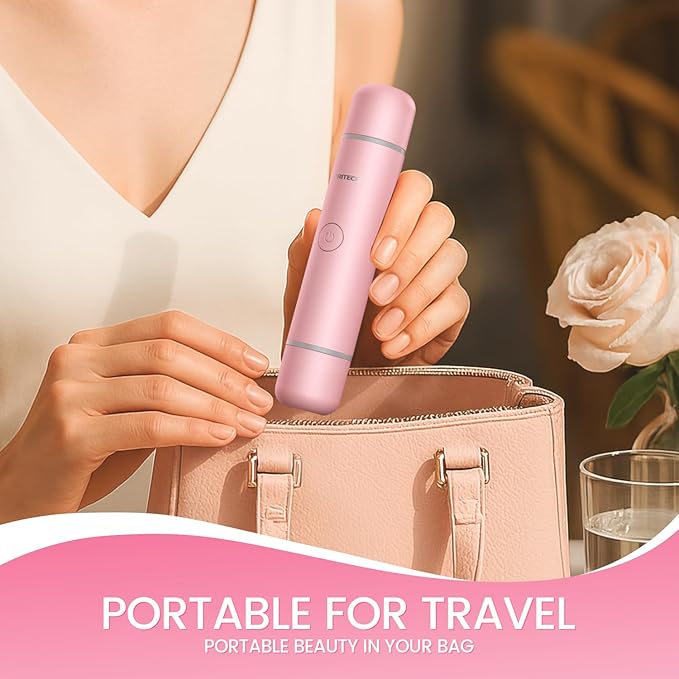 Bikini Trimmer for Women Dual Head Facial Hair Remover 2 in 1 Electric Razors for Women,Waterproof Public Hair Trimmer for Face,Underarm,Leg,USB-C Smart Light (Pink)