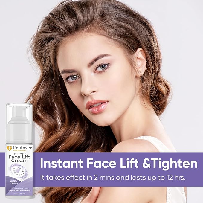 Instant Face Lift Cream, Facial Skin Tightening and Lifting Cream for Face, Smooth Wrinkles and Anti Aging