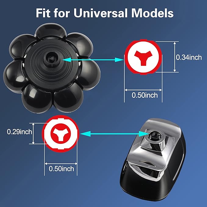 Electric Shaver Replacement Head 8 Heads for Bald Men Wet and Dry Compatible Waterproof 8D Upgrade Replacement Blades