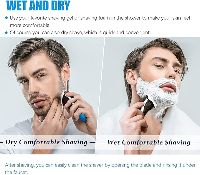 HQ8 Replacement Heads Compatible with Philips Norelco Aquatec Shaver, Blades for PT720 AT880 AT810, 8 Series 6-pc Pack