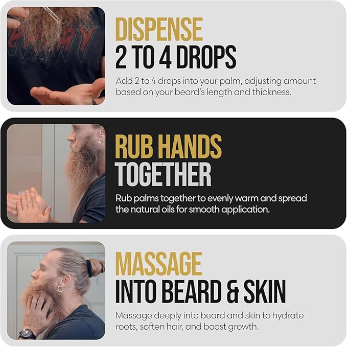 The Beard Struggle - Beard Oil for Men - Natural Blend for Softens, Moisturizing, & Healthier Beard Growth - Viking Storm Night Liquid Silver Elixir - Vegan-Friendly Beard Growth Oil (1 Fl oz)