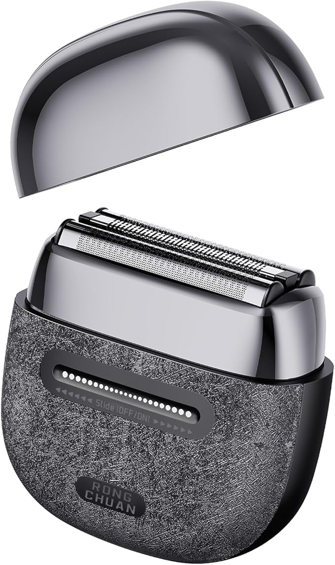 Electric Foil Shavers for Men Portable Electric Razor Mini with 3D Floating Blades,Travel Lock & Fast USB-C Charging Palm-Sized Design Wet/Dry Use, Compact Travel Shaver for Face, Beard & Body