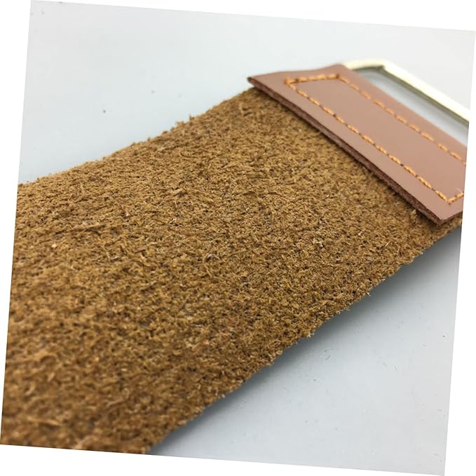2pcs Leather Strop for Precision Sharpening Cowhide Polishing Cloth for Straight Blades and Woodworking Tools
