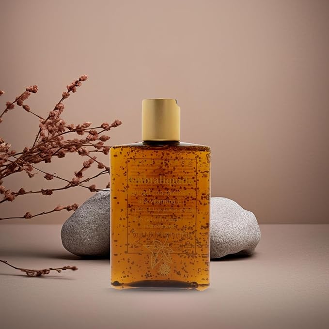 L'Erbolario Shower Gel – Bath Gel with Vitamin E Micro-Spheres – Protecting and Toning Body Wash with Liquidambar Extract – Ambraliquida - 8.4 oz