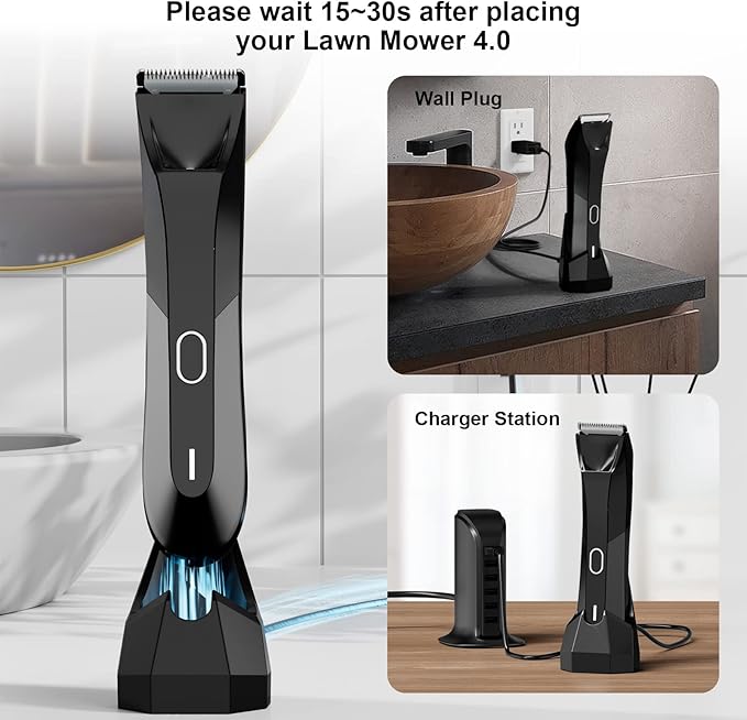 Replacement Charger for MANSCAPED 4.0 Compatible with MANSCAPED The Lawn Mower 4.0 Weed Whacker Electric Groin Hair Trimmer & Ear Hair Trimmer Charging Dock Base Station with Adapter Power Cord