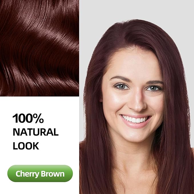 Hair Dye Shampoo 3 in 1 for Gray Hair Coverage, Herbal Ingredients Natural Shampoo Hair Dye for Women & Men/Ammonia-Free 520ml(reddish brown)