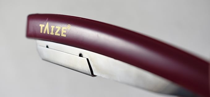 TAIZE - Straight Edge Razors -Professional Barber-Percent Stainless Steel Burgundy - 5''