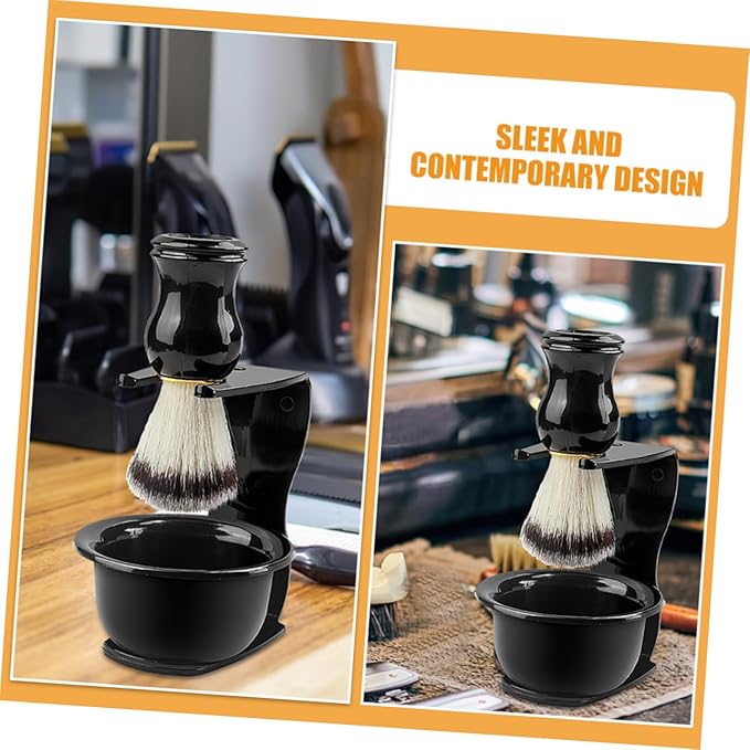 FRCOLOR 2pcs Razor and Brush Stand Safety Razor Stand Holder Shaving Accessories Stylish and Space-saving