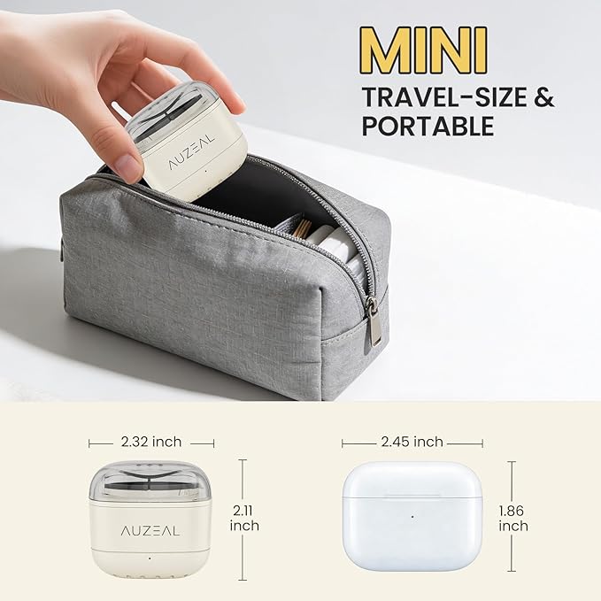 Nose Wax Kit for Women, Nose Ear Hair Waxing Kit with 100g Wax, 40 Sticks, Nose Ear Hair Removal Kit, USB Fast Heat, Smart Constant Temp, Upgraded Size, Multi-Accessories, Beige